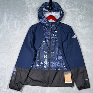 North Face Jacket Mens XS‎ Blue Trailwear Wind Whistle Windwall Summit Navy